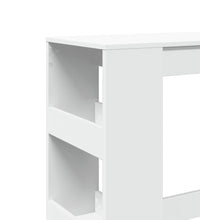 Bartisch mit Regal Weiß 90x40x103,5 cm Holzwerkstoff