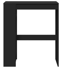 Bartisch mit Regal Schwarz 90x40x103,5 cm Holzwerkstoff