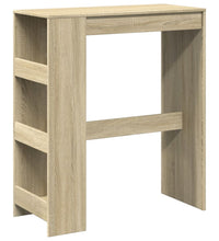 Bartisch mit Regal Sonoma-Eiche 90x40x103,5 cm Holzwerkstoff