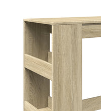 Bartisch mit Regal Sonoma-Eiche 90x40x103,5 cm Holzwerkstoff