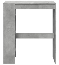 Bartisch mit Regal Betongrau 90x40x103,5 cm Holzwerkstoff