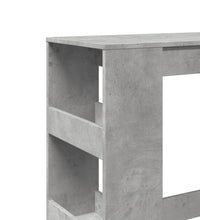 Bartisch mit Regal Betongrau 90x40x103,5 cm Holzwerkstoff