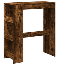 Bartisch mit Regal Räuchereiche 90x40x103,5 cm Holzwerkstoff