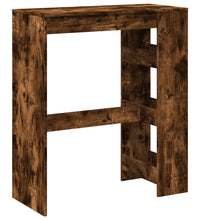 Bartisch mit Regal Räuchereiche 90x40x103,5 cm Holzwerkstoff