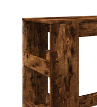 Bartisch mit Regal Räuchereiche 90x40x103,5 cm Holzwerkstoff