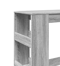 Bartisch mit Regal Grau Sonoma 90x40x103,5 cm Holzwerkstoff