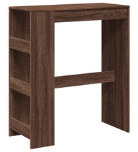 Bartisch mit Regal Braun Eiche 90x40x103,5 cm Holzwerkstoff