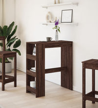 Bartisch mit Regal Braun Eiche 90x40x103,5 cm Holzwerkstoff