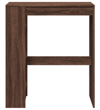 Bartisch mit Regal Braun Eiche 90x40x103,5 cm Holzwerkstoff