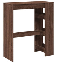 Bartisch mit Regal Braun Eiche 90x40x103,5 cm Holzwerkstoff