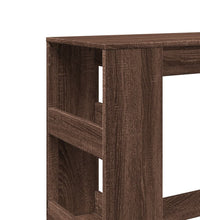 Bartisch mit Regal Braun Eiche 90x40x103,5 cm Holzwerkstoff