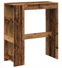 Bartisch mit Regal Altholz-Optik 90x40x103,5 cm Holzwerkstoff