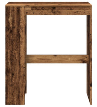 Bartisch mit Regal Altholz-Optik 90x40x103,5 cm Holzwerkstoff