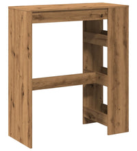 Bartisch mit Regal Artisan-Eiche 90x40x103,5 cm Holzwerkstoff