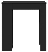 Bartisch mit Regal Schwarz 95x47x103,5 cm Holzwerkstoff