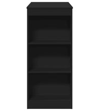 Bartisch mit Regal Schwarz 95x47x103,5 cm Holzwerkstoff
