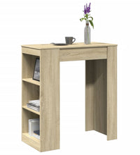Bartisch mit Regal Sonoma-Eiche 95x47x103,5 cm Holzwerkstoff