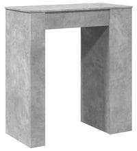 Bartisch mit Regal Betongrau 95x47x103,5 cm Holzwerkstoff