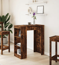 Bartisch mit Regal Räuchereiche 95x47x103,5 cm Holzwerkstoff