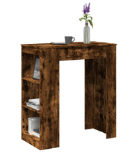 Bartisch mit Regal Räuchereiche 95x47x103,5 cm Holzwerkstoff