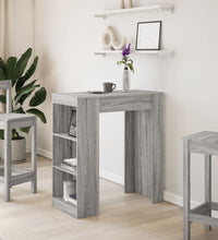 Bartisch mit Regal Grau Sonoma 95x47x103,5 cm Holzwerkstoff