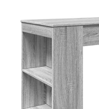 Bartisch mit Regal Grau Sonoma 95x47x103,5 cm Holzwerkstoff