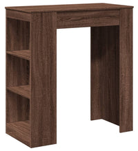 Bartisch mit Regal Braun Eiche 95x47x103,5 cm Holzwerkstoff