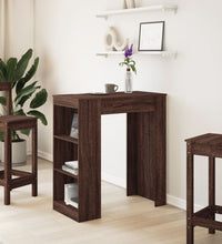 Bartisch mit Regal Braun Eiche 95x47x103,5 cm Holzwerkstoff