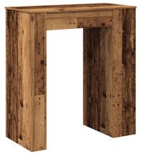 Bartisch mit Regal Altholz-Optik 95x47x103,5 cm Holzwerkstoff