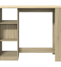 Bartisch mit Regal Sonoma-Eiche 124x46x103,5 cm Holzwerkstoff