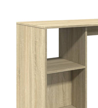 Bartisch mit Regal Sonoma-Eiche 124x46x103,5 cm Holzwerkstoff