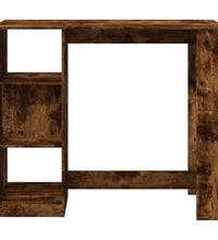 Bartisch mit Regal Räuchereiche 124x46x103,5 cm Holzwerkstoff