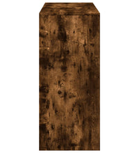 Bartisch mit Regal Räuchereiche 124x46x103,5 cm Holzwerkstoff