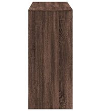 Bartisch mit Regal Braun Eiche 124x46x103,5 cm Holzwerkstoff