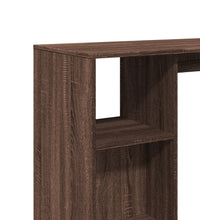 Bartisch mit Regal Braun Eiche 124x46x103,5 cm Holzwerkstoff