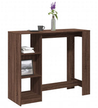 Bartisch mit Regal Braun Eiche 124x46x103,5 cm Holzwerkstoff