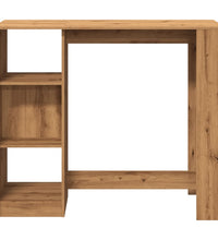 Bartisch mit Regal Artisan-Eiche 124x46x103,5 cm Holzwerkstoff