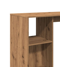 Bartisch mit Regal Artisan-Eiche 124x46x103,5 cm Holzwerkstoff