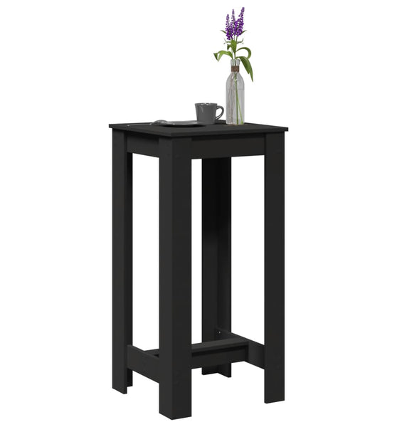 Bartisch Schwarz 51x50x103,5 cm Holzwerkstoff