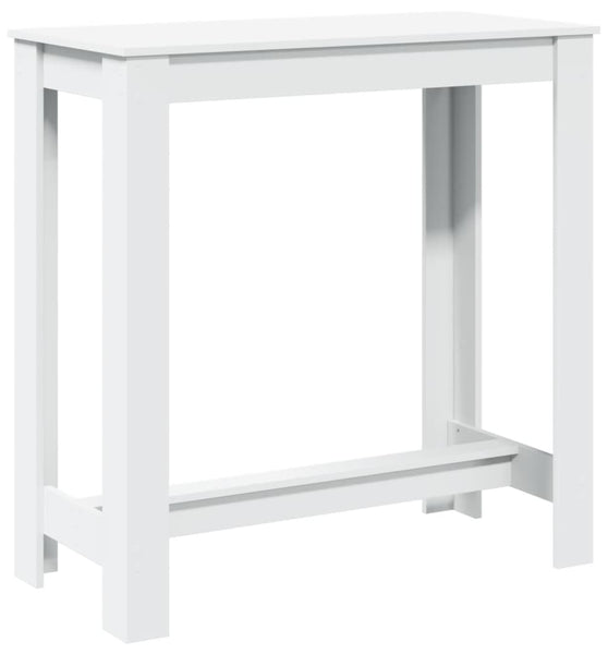 Bartisch Weiß 102x50x103,5 cm Holzwerkstoff