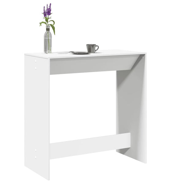 Bartisch Weiß 102x50x103,5 cm Holzwerkstoff
