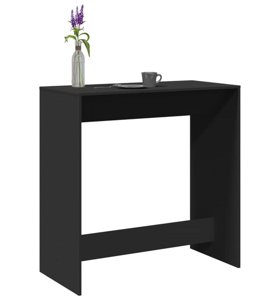 Bartisch Schwarz 102x50x103,5 cm Holzwerkstoff