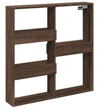 Wandschrank Braun Eichen-Optik 80x15x80 cm Holzwerkstoff