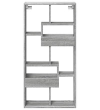 Wandschrank Grau Sonoma 50x15x100 cm Holzwerkstoff