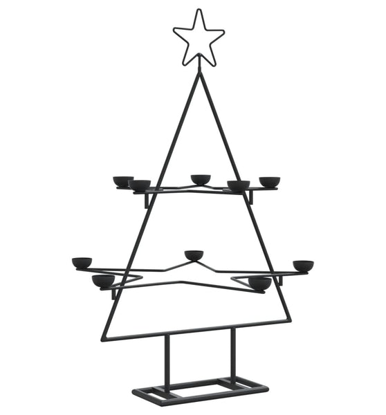 Metall-Weihnachtsbaum zum Dekorieren Schwarz 75 cm