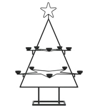 Metall-Weihnachtsbaum zum Dekorieren Schwarz 75 cm