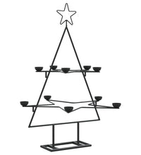 Metall-Weihnachtsbaum zum Dekorieren Schwarz 75 cm