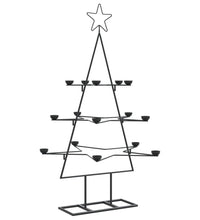 Metall-Weihnachtsbaum zum Dekorieren Schwarz 105 cm