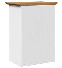 Bad-Wandschrank BODO Weiß und Braun 44x30x60 cm