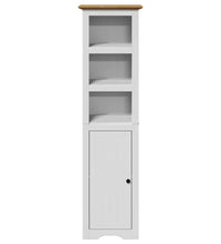 Badschrank BODO Weiß und Braun 44x30x160 cm